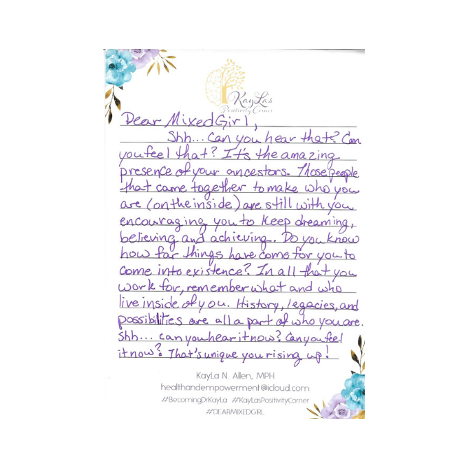 Dear Mixed Letter by Dr. KayLa N. Allen